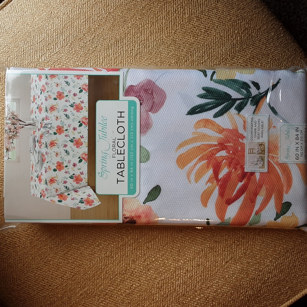 Spring Jubilee Floral Table Linen | New! 60x84"